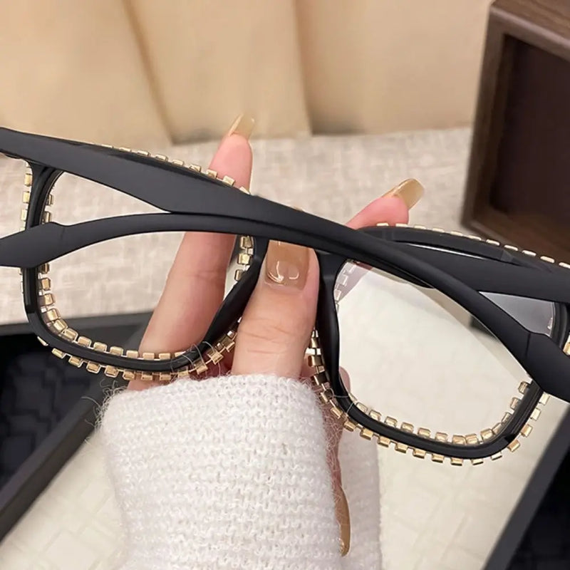 Rhinestone-Embellished Gradient Sunglasses