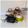 Vintage PU Leather Crossbody Bucket Bag