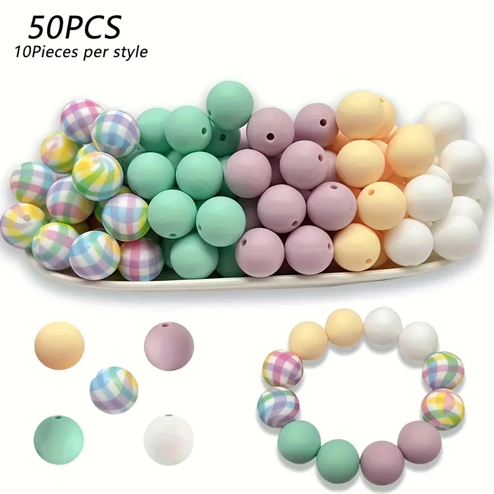 Soft Silicone Floral Beads for Jewelry Making