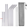 Reusable Stainless Steel Drinking Straws with Cleaning Brush