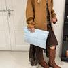 Weiche Polyester-Clutch mit Reißverschluss