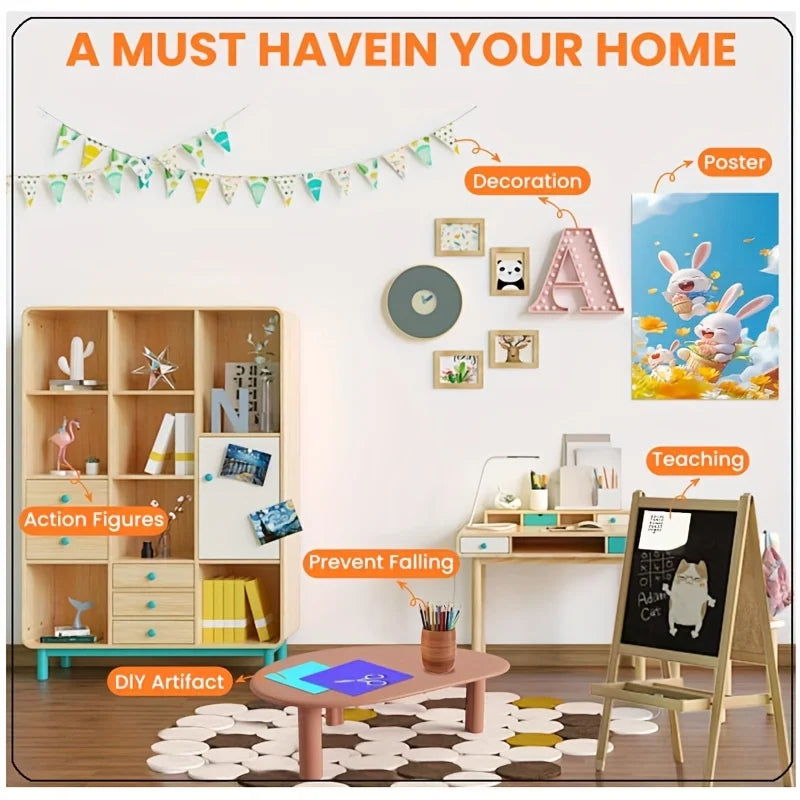 Clear Transparent Round Adhesive Dots – Removable, Waterproof Sticky Dots