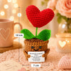 Handmade Crochet Amigurumi Doll with Love and Encouragement