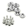 A set of aluminum JDM fender washers and bolts, including various sized washers and threaded bolts.