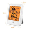 Digital Temperature and Humidity Monitor with Stand, Magnet, and Wall Mount