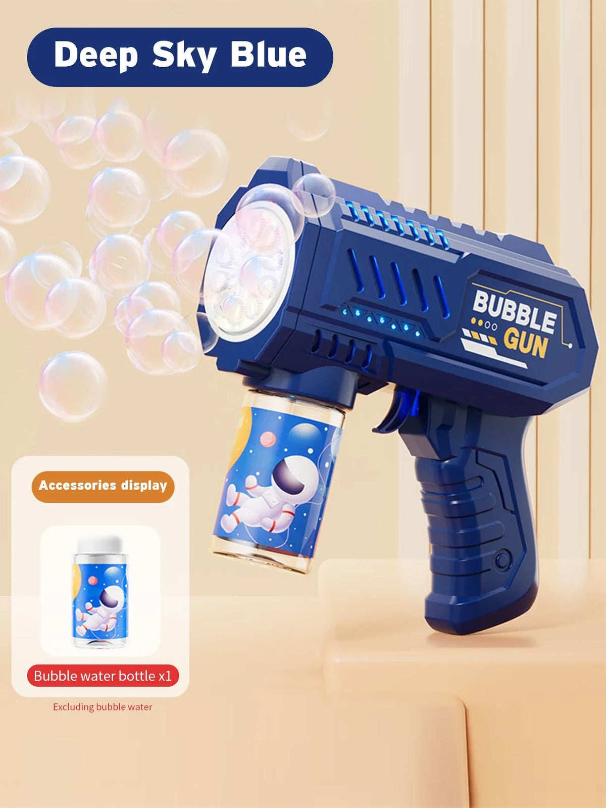 Automatic Bubble Blower Gun with Rocket Launcher