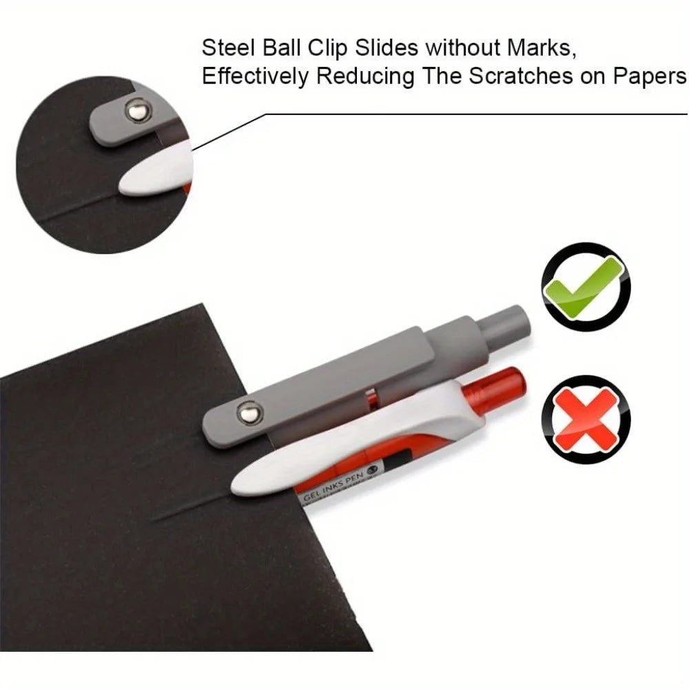 Quick-Drying Fine-Tip Gel Pens (0.5mm, Black Ink, 10-Pack)