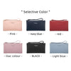 Slim PU Leather Zip-Around Wallet with Card and Phone Pockets
