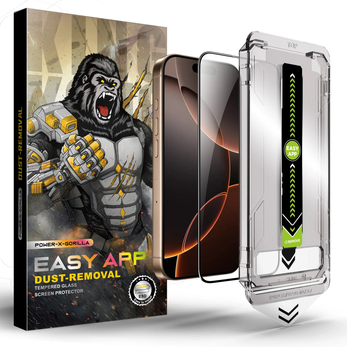 Privacy Screen Protector for iPhone with Auto Dust Removal