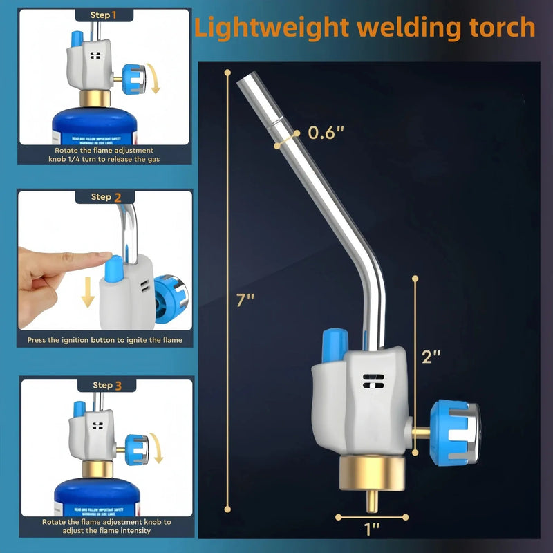 Adjustable Propane Torch with Piezo Igniter
