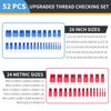 Metric & SAE Thread Checker Gauge Set (52-Piece)