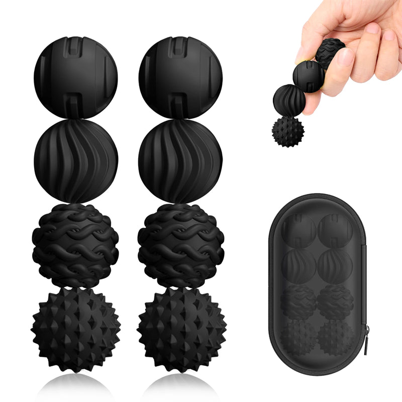 Silicone Magnetic Fidget Balls - 4 Pack