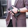 Men's Leather Clutch Wallet with Phone Pocket