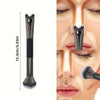 U-Shaped Nose Contour Brush with Dual-End Design