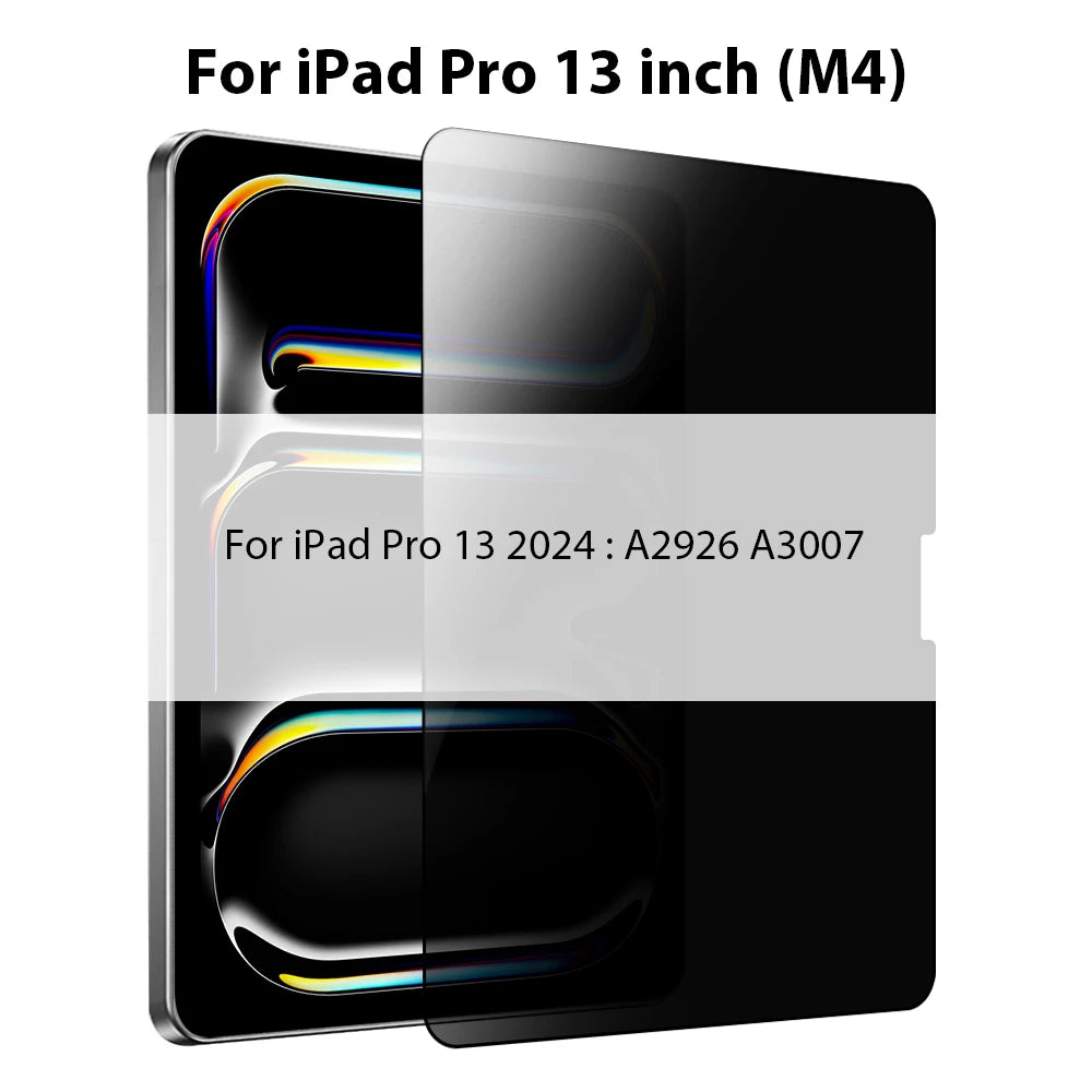 Privacy Shield Tempered Glass Screen Protector for iPad