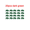 20 pieces of dark green fuzzy wiggly worm magic trick with an invisible string