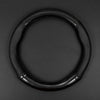 Carbon Fiber Leather Steering Wheel Cover with Anti-Slip Grip