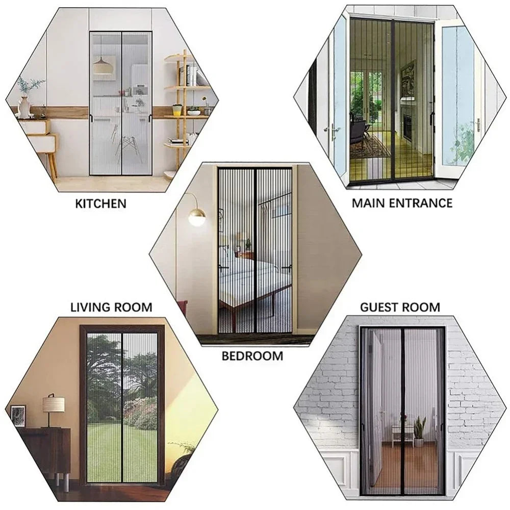 Magnetic Screen Door Curtain with Automatic Closing