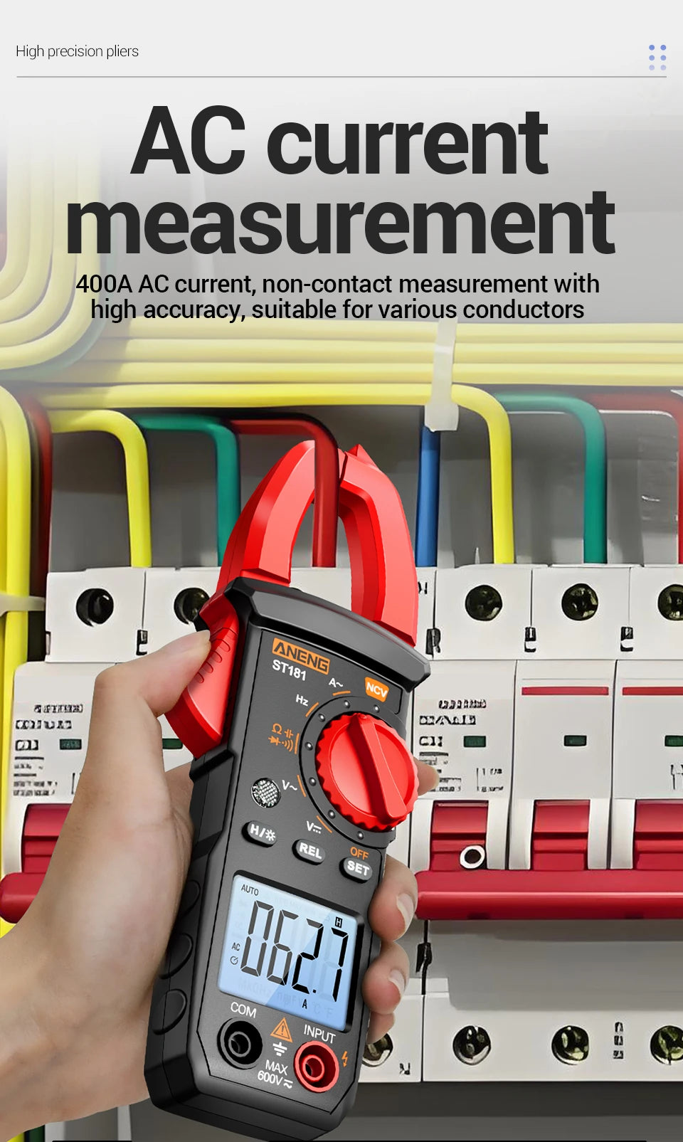 Digital Clamp Meter and Voltage Tester Kit