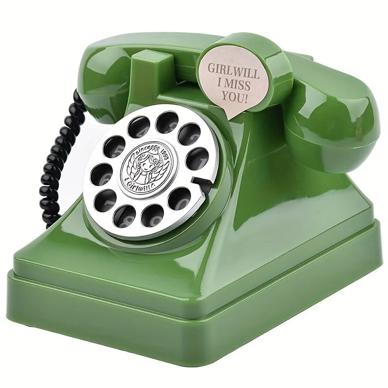 Retro Rotary Phone Money Jar – Vintage-Style Savings Bank and Decorative Storage