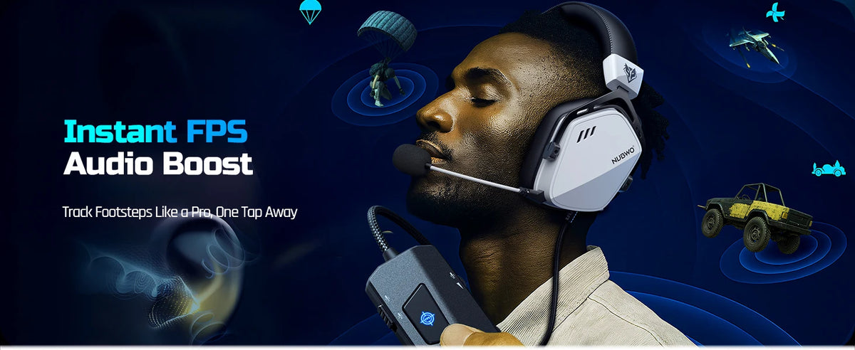 USB Gaming Headset with 7.1 Surround Sound and Noise-Cancelling Mic