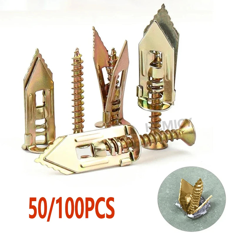 Heavy-Duty Self-Drilling Drywall Anchors with Screws