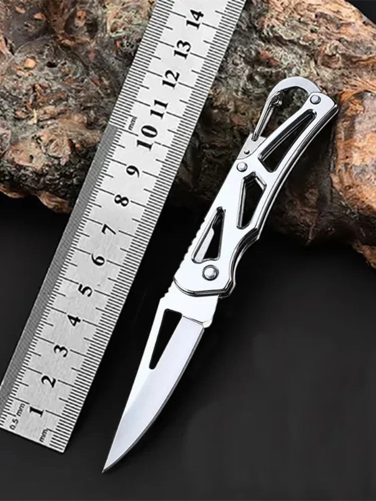 Folding Stainless Steel Fruit Knife with Non-Slip Handle
