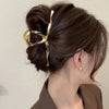 Gold S-Shaped Metal Hair Claw
