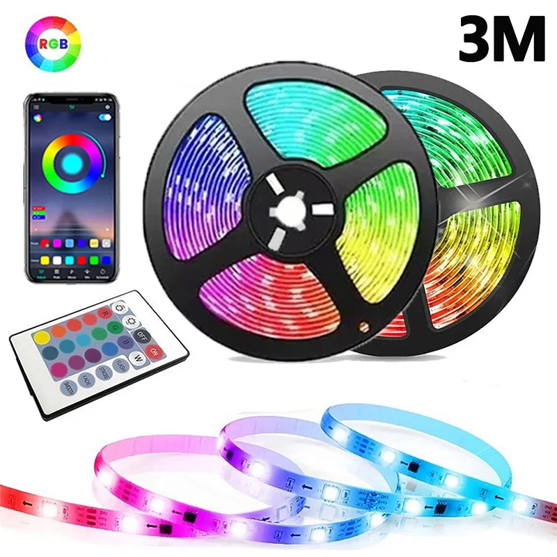شريط إضاءة LED RGB يتم التحكم به عبر البلوتوث