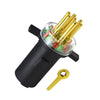 7-Way Round Pin Trailer Circuit Tester for Semi-Trucks