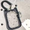 Cat Silicone ID Card Holder with Keychain