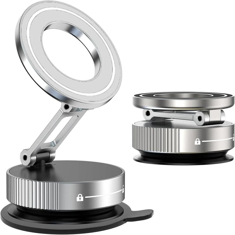 Compact Magnetic Car Phone Mount with 360° Rotation