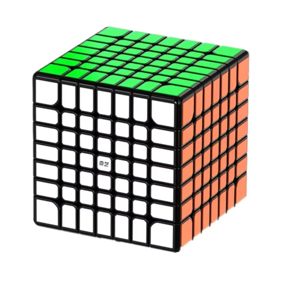 A green and black magnetic cube puzzle with a 3x3 grid structure.