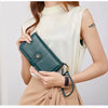 Vintage RFID-Blocking Large Capacity Wallet with Wrist Strap