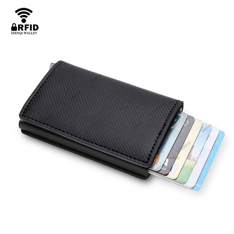 Porte-Carte en Fibre de Carbone Anti-RFID