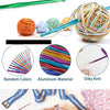 Colorful Aluminum Crochet Hook Set with Ergonomic Handles