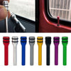 A variety of colored aluminum alloy car door lock pins shown in various finishes and lengths.