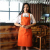Stain-Resistant Kitchen Apron with Front Pocket