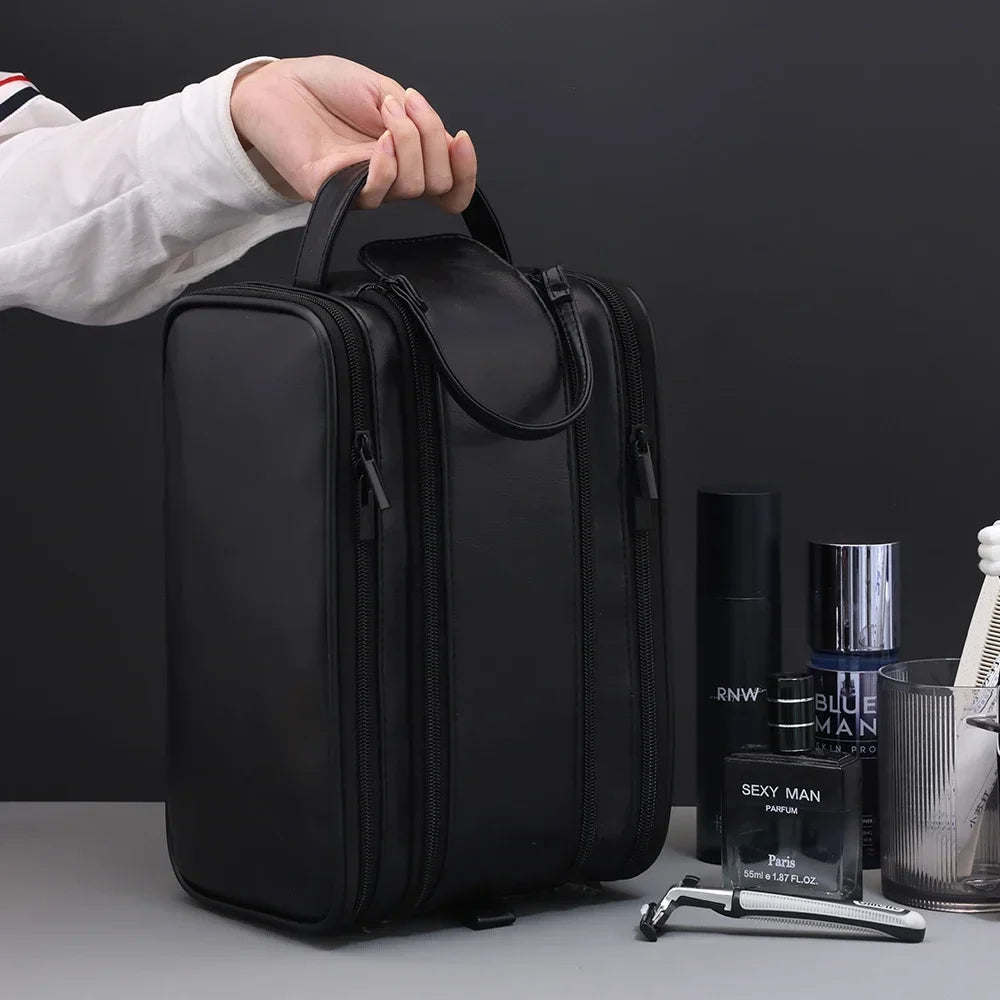 Waterproof Hanging Toiletry Bag with Multiple Compartments