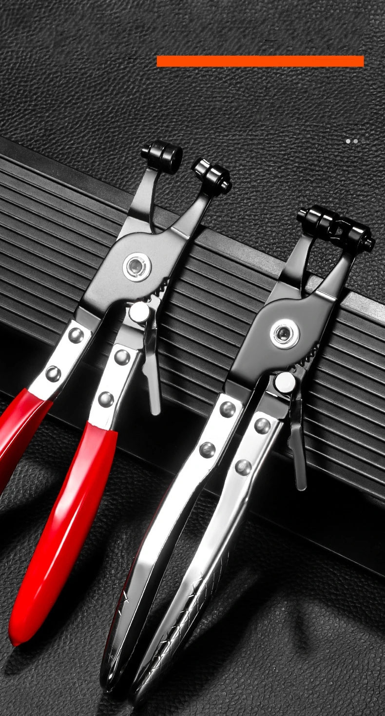 Long Reach Hose Clamp Pliers Set for Fuel, Oil, Water, and Radiator Hoses