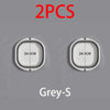 Two grey plastic wash basins, 24.5cm in diameter each.