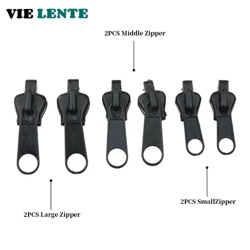 Kit de Reparación Universal para Cremalleras - 6 Piezas