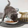 Elevated Ceramic Pet Bowl with Non-Slip Stand