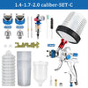 HVLP Gravity Feed Spray Gun Kit with Nozzles & Air Regulator