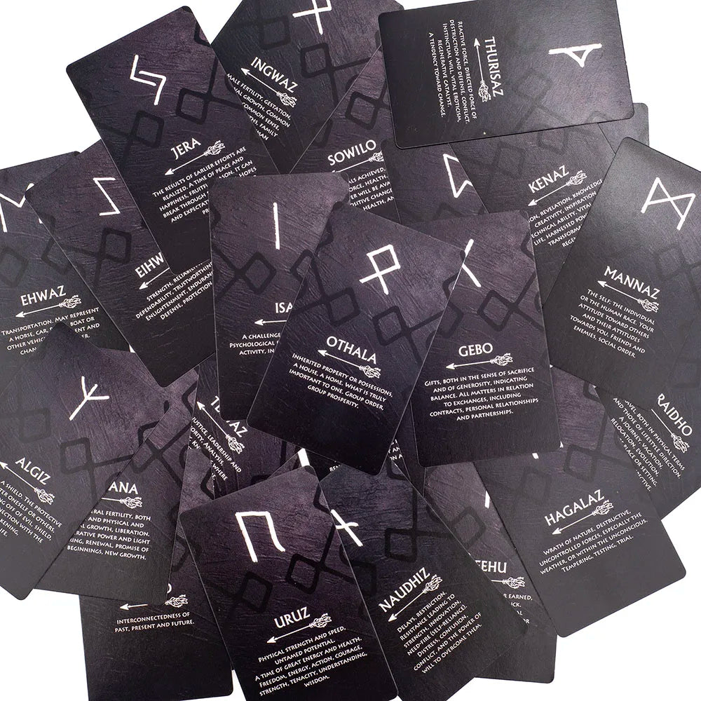 Tarot Runes Oracle Card Deck - 26 Cards for Reflection & Insight