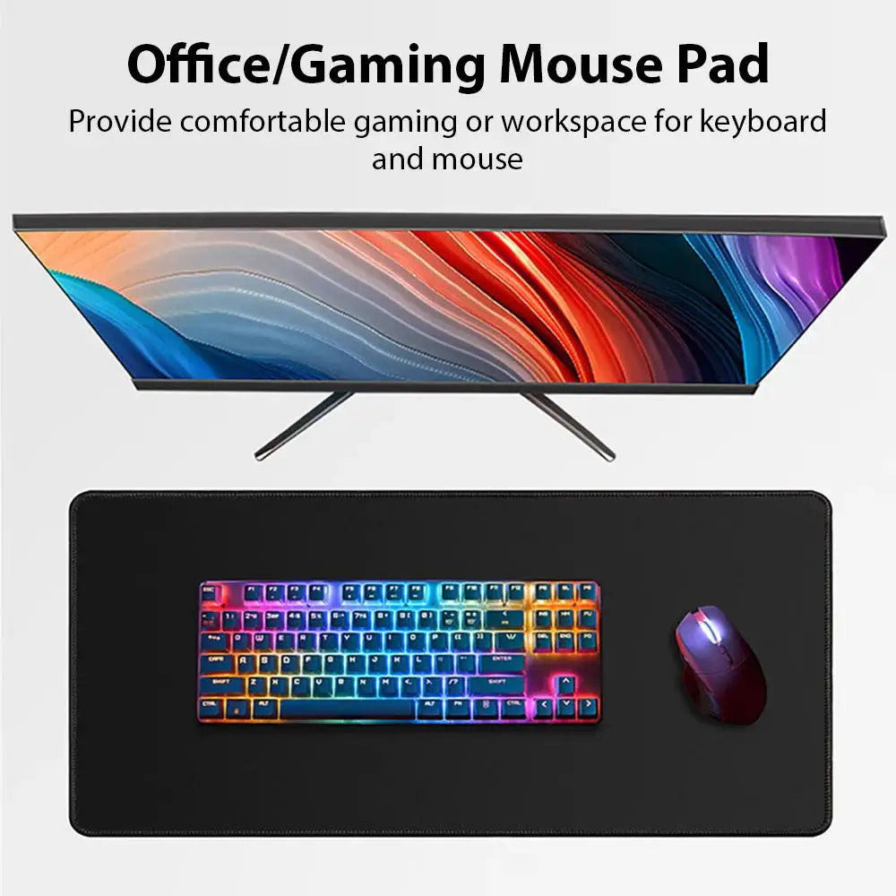 Extra-Large Anime Mouse Pad with Non-Slip Rubber Base