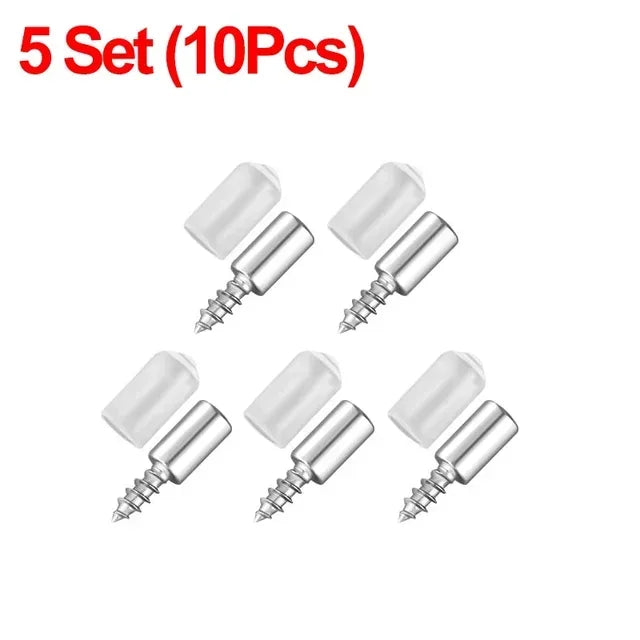 Self-Tapping Shelf Support Pins with Non-Slip Silicone Sleeves
