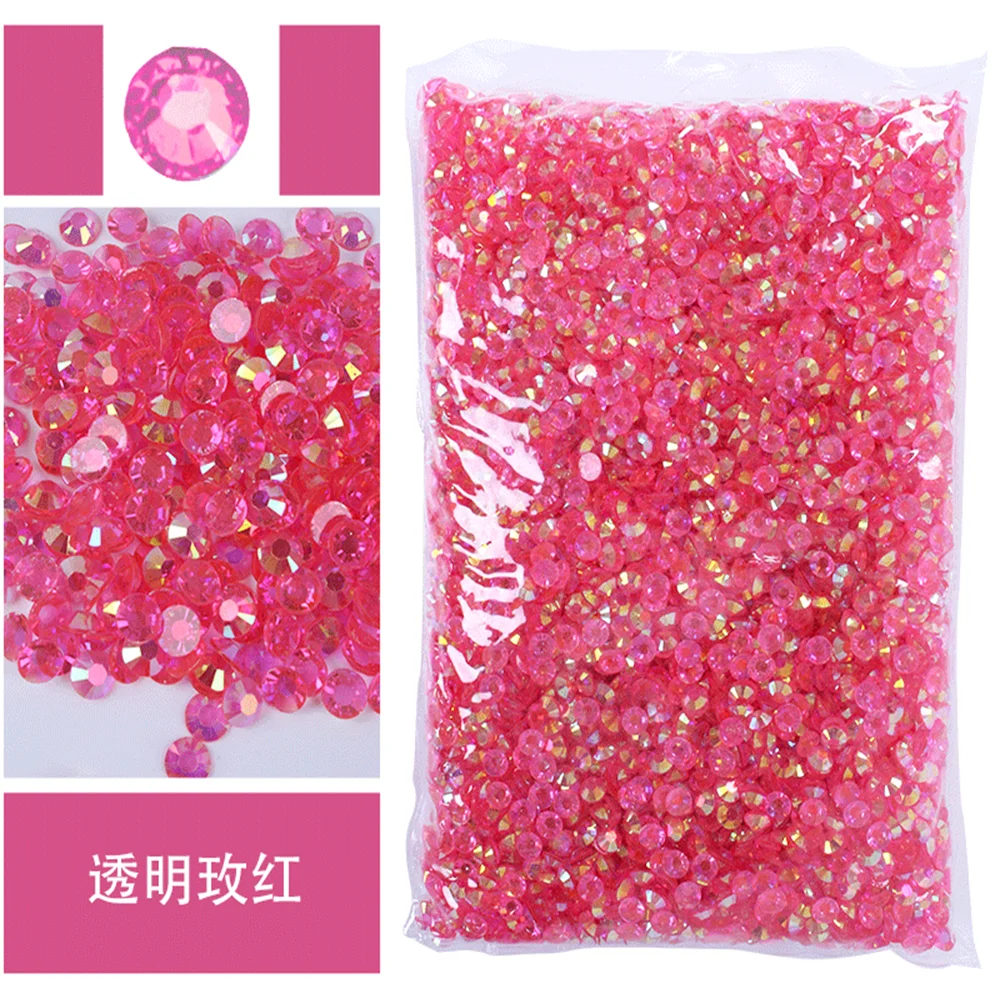 Jelly AB Flatback Resin Rhinestones (2-6mm)