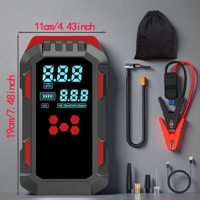 Portable Car Jump Starter & Tire Inflator Combo