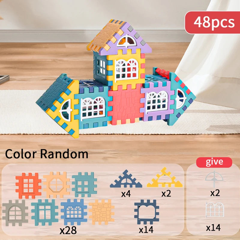 Creative House Building Blocks Set for Kids